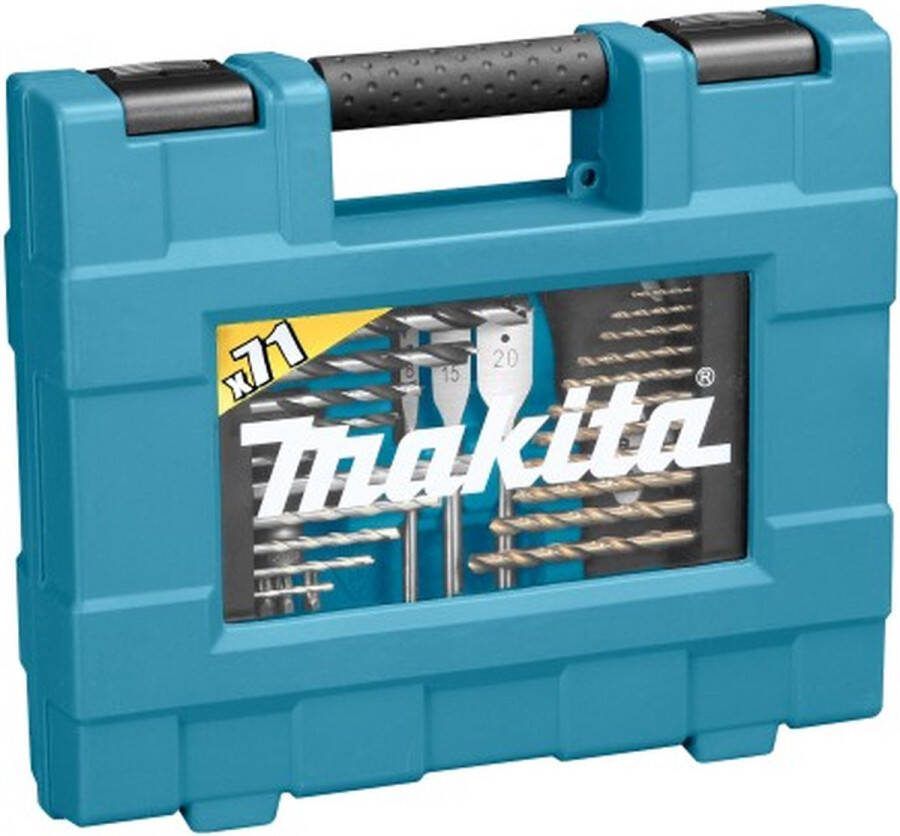 Makita 71-delige Boorcombinatieset Zilverkleurig En Zwart
