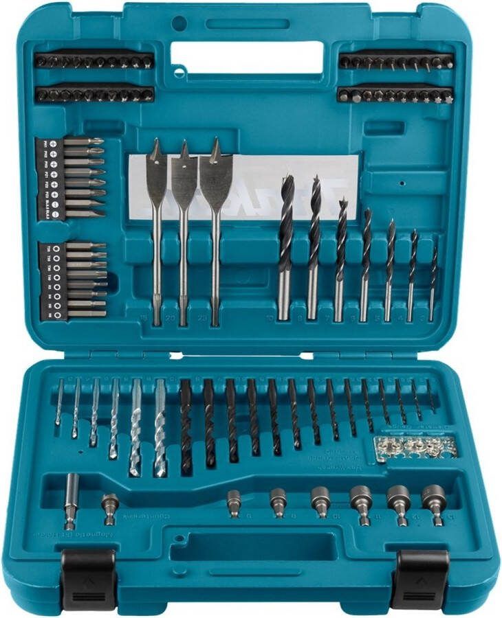 Makita D-47248 Boor- en Schroefbitset 100-delig in Koffer