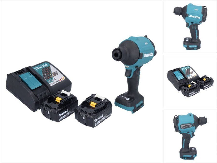 Makita DAS 180 RM accu-blazer 18 V borstelloos + 2x accu 4.0 Ah + lader