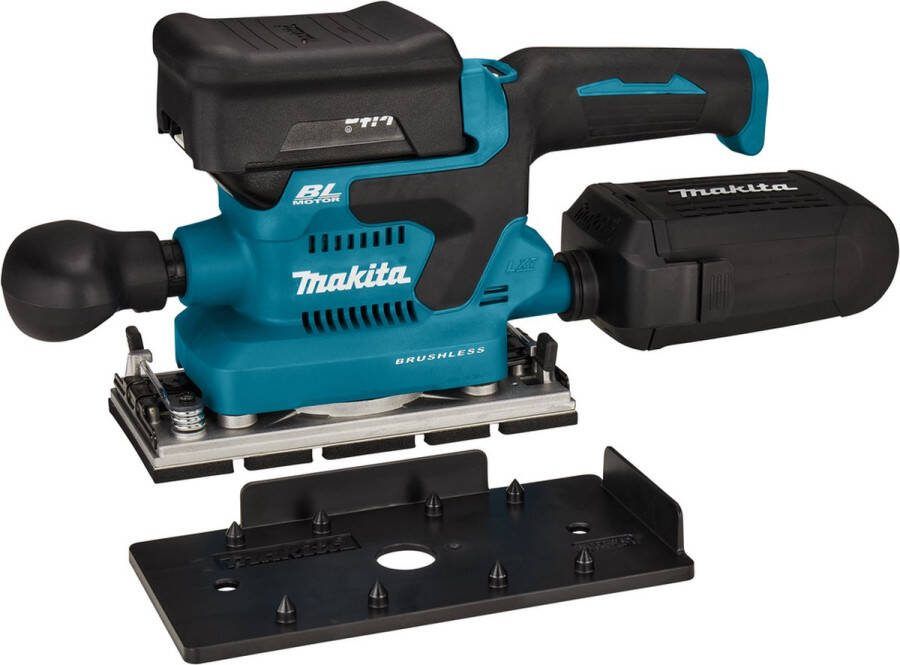 Makita DBO381RTJU | Accu Vlakschuurmachine | 18V | Li-Ion | 2 x 5 0 Ah accu en snellader | met AWS zender | In Mbox