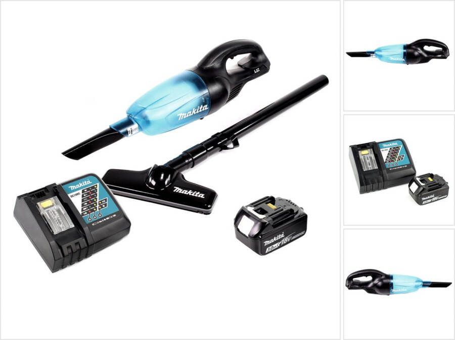 Makita DCL 180 RF1 B accu stofzuiger 18 V zwart + 1x oplaadbare accu 3.0 Ah + lader