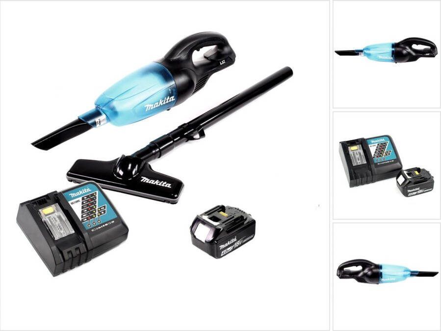 Makita DCL 180 RM1 B accu stofzuiger 18 V zwart + 1x accu 4.0 Ah + lader