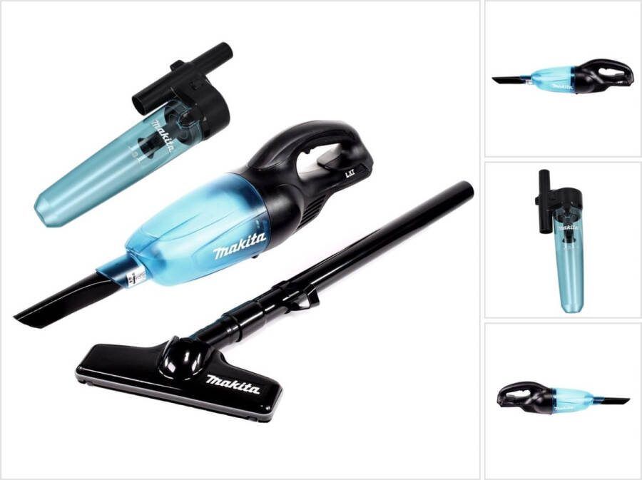 Makita DCL 180 ZB accu stofzuiger 18 V zwart + 1x cycloonafscheider opzetstuk zonder accu zonder lader