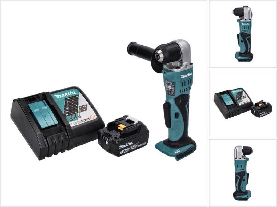 Makita DDA 351 RT1 accu haakse boormachine 18 V 13 5 Nm + 1x oplaadbare accu 5.0 Ah + lader