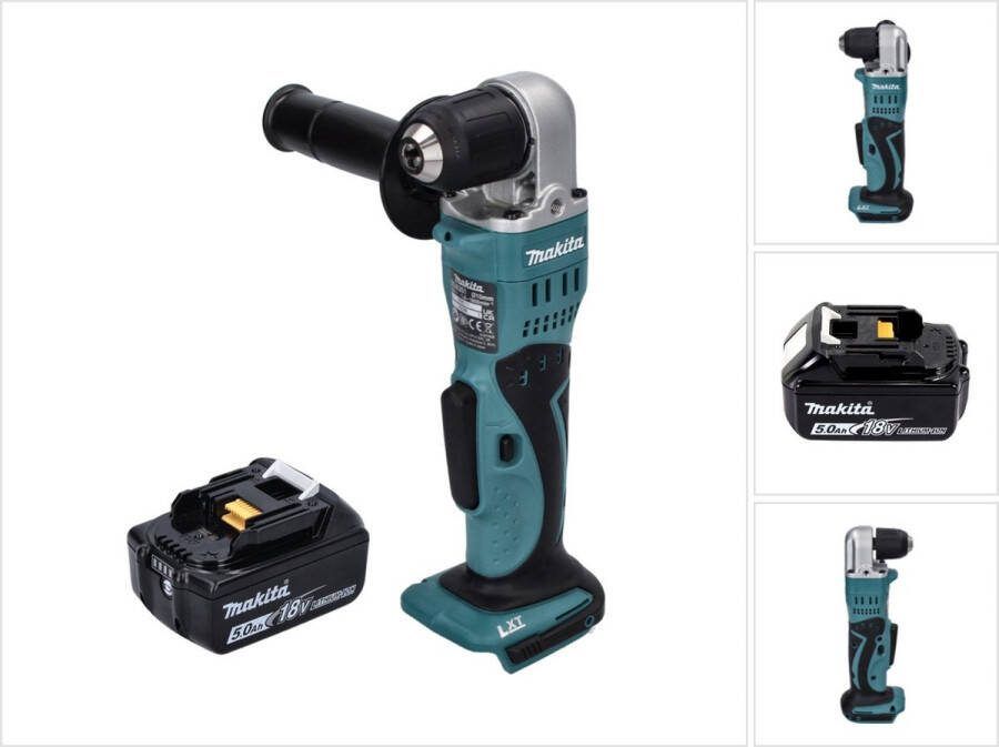 Makita DDA 351 T1 Accu haakse boormachine 18 V 13 5 Nm + 1x accu 5.0 Ah zonder lader