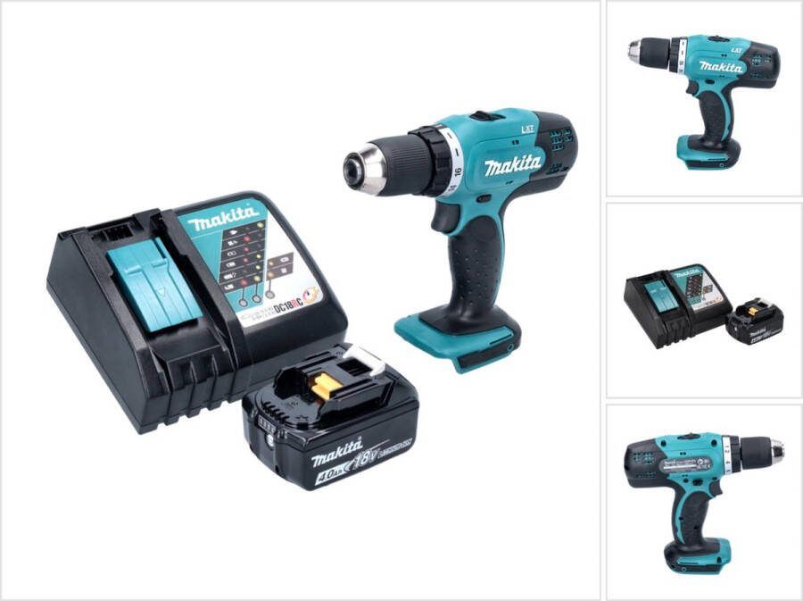 Makita DDF 453 RM1 accuboormachine 18 V 42 Nm + 1x oplaadbare accu 4.0 Ah + lader