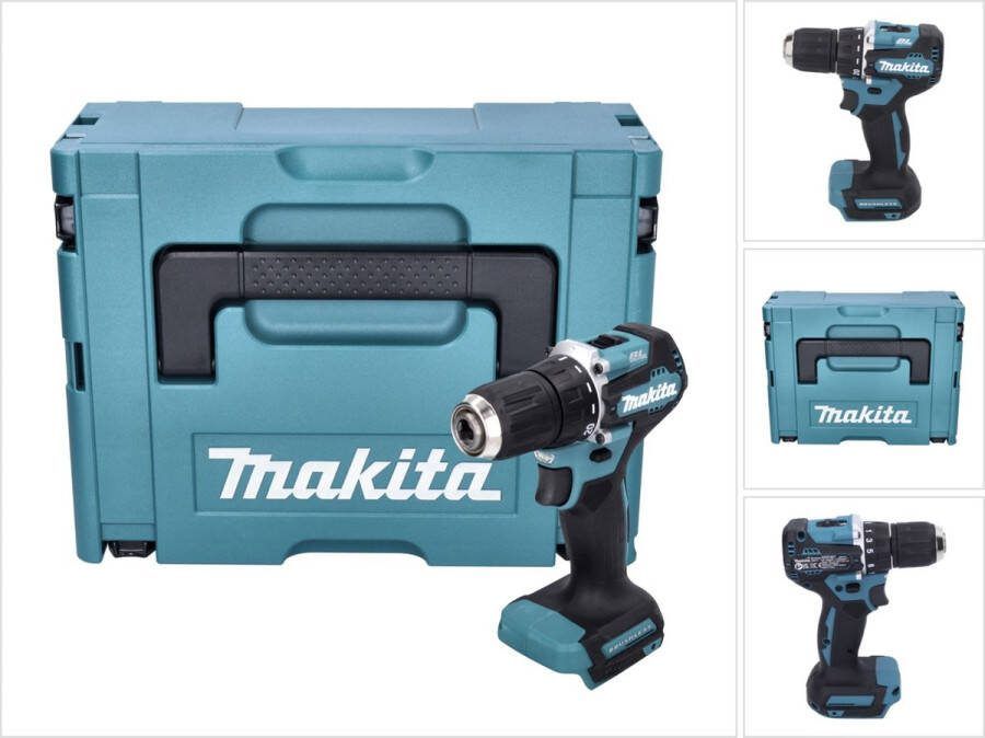 Makita DDF 487 ZJ accuboormachine 18 V 40 Nm borstelloos + Makpac zonder accu zonder oplader