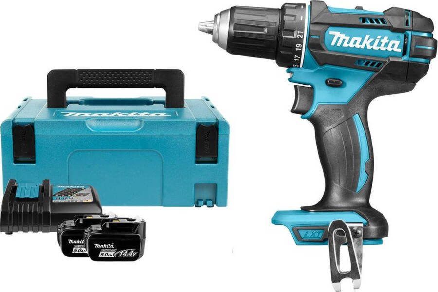 Makita DDF482RTJ Boor- Schroefmachine Set 18V Li-Ion Accu 2x 5.0Ah Accu In Mbox