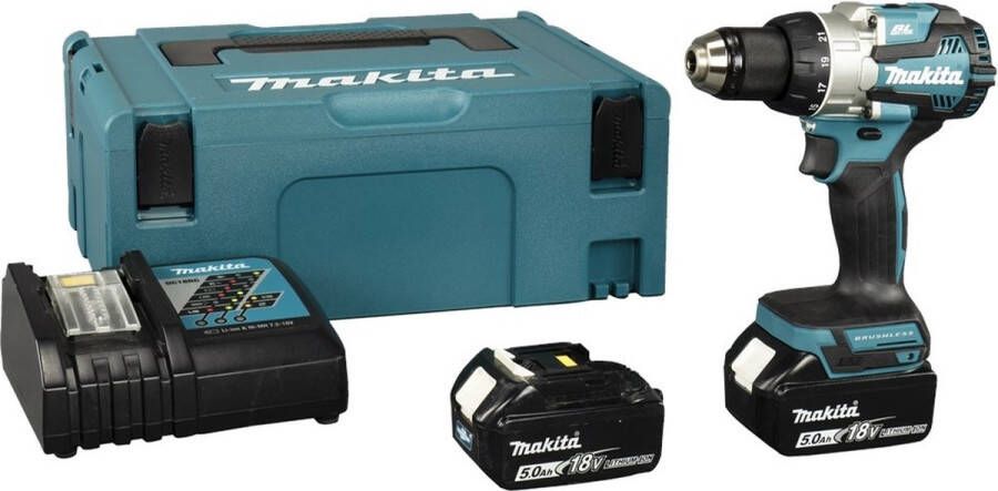 Makita DDF489RTJ Accu Schroefboormachine 18V 5.0Ah in Mbox