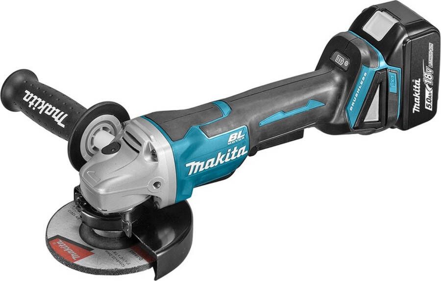 Makita DGA508RTJ 18 V Haakse slijper 125 mm