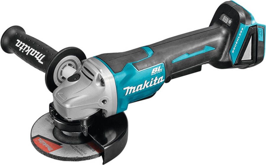 Makita DGA508Z 18V Li-Ion Accu haakse slijper body 125mm koolborstelloos softstart