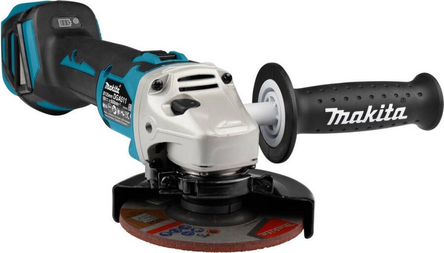 Makita DGA511ZJ 18 V Haakse slijper 125 mm