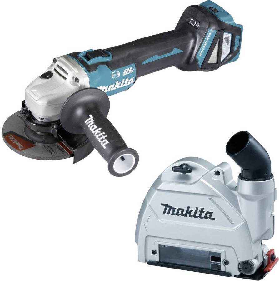 Makita DGA514ZJU1 Haakse accuslijper 125 mm Incl. koffer Incl. accessoires Zonder accu 18 V