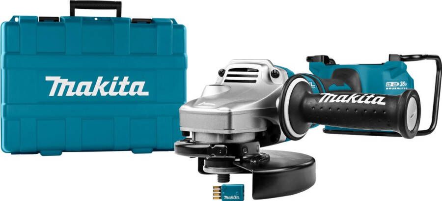 Makita DGA701ZKU1 Accu Haakse Slijper 180mm 2x18V Basic Body in Koffer