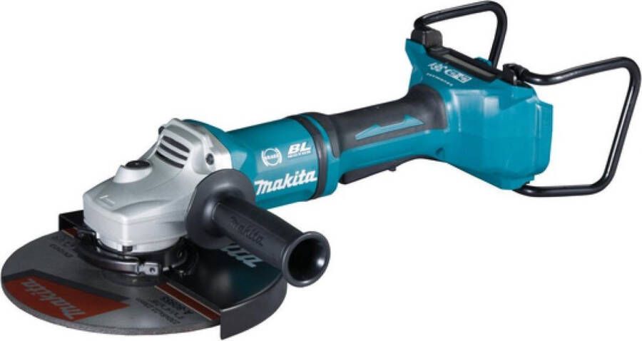 Makita DGA900ZKX2 36V (2x 18V) Li-Ion accu Haakse slijper body in koffer 230mm koolborstelloos