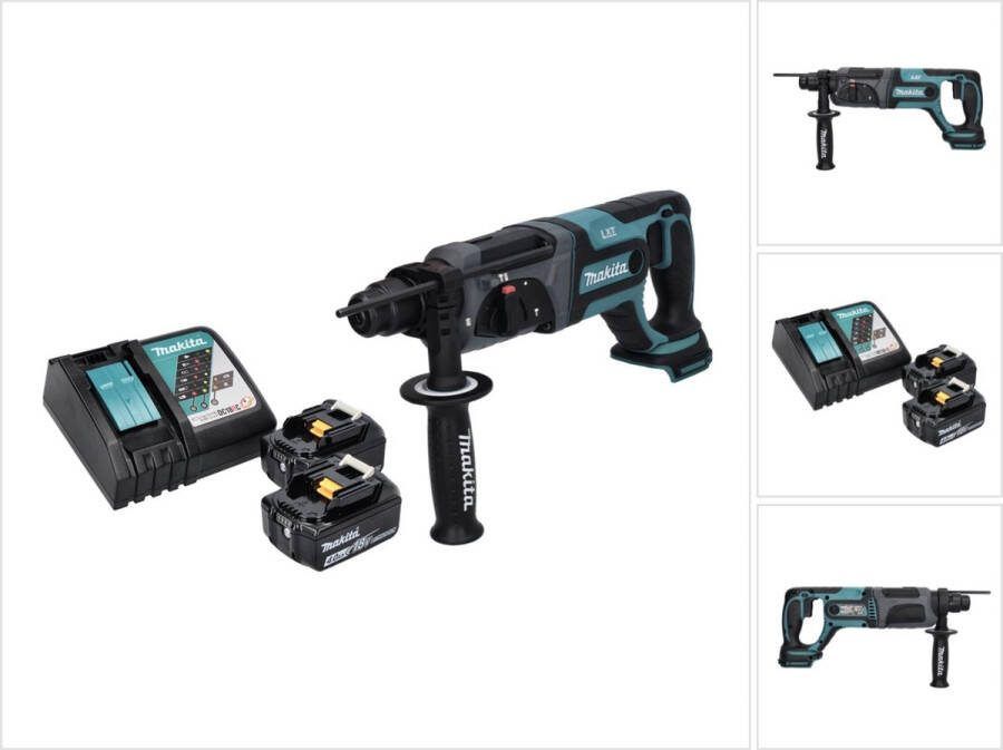 Makita DHR 241 RM accu boormachine 18 V 2.0 J SDS plus + 2x accu 4.0 Ah + lader