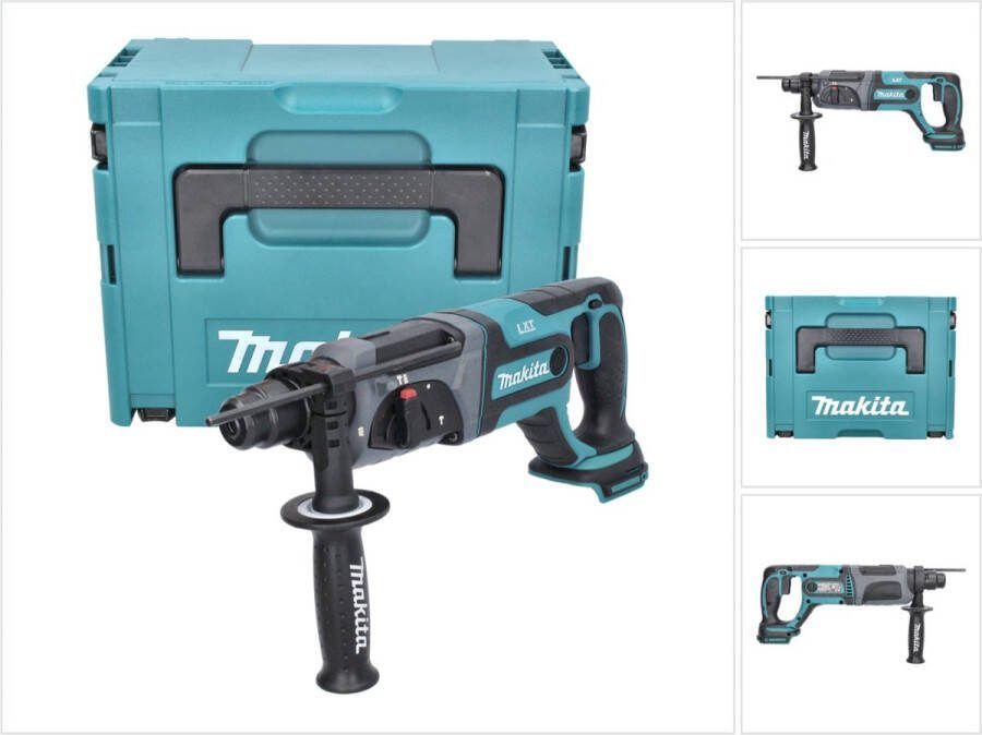 Makita DHR 241 ZJ accu boormachine 18 V 2.0 J SDS plus + Makpac zonder accu zonder oplader