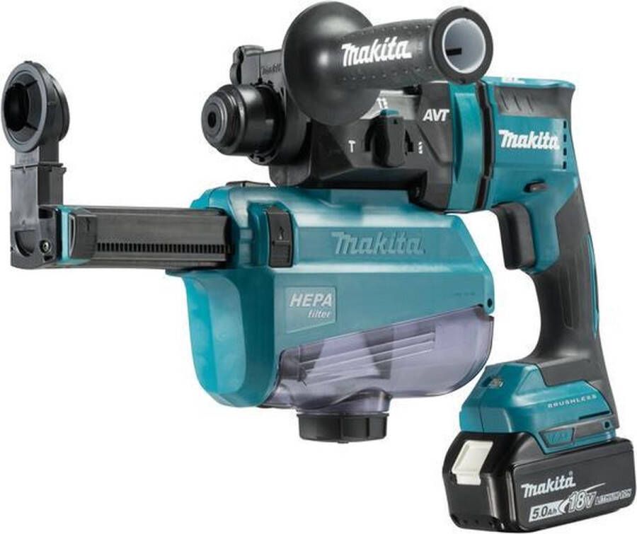 Makita DHR182RTWJ 18V Li-Ion accu SDS-plus combihamer set (2x 5 0Ah accu) in Mbox 1 7J koolborstelloos