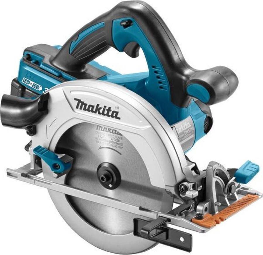 Makita DHS710RT2J Accu Cirkelzaag 2x18V 5.0Ah Li-ion in Mbox