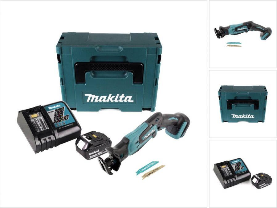 Makita DJR 183 RT1J 18V accu reciprozaag + 1x accu 5.0Ah + lader + Makpac