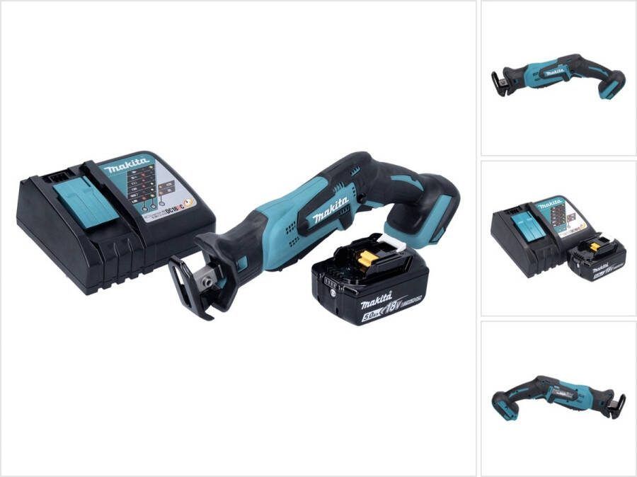 Makita DJR 185 RT1 accu reciprozaag 18 V + 1x accu 5.0 Ah + lader