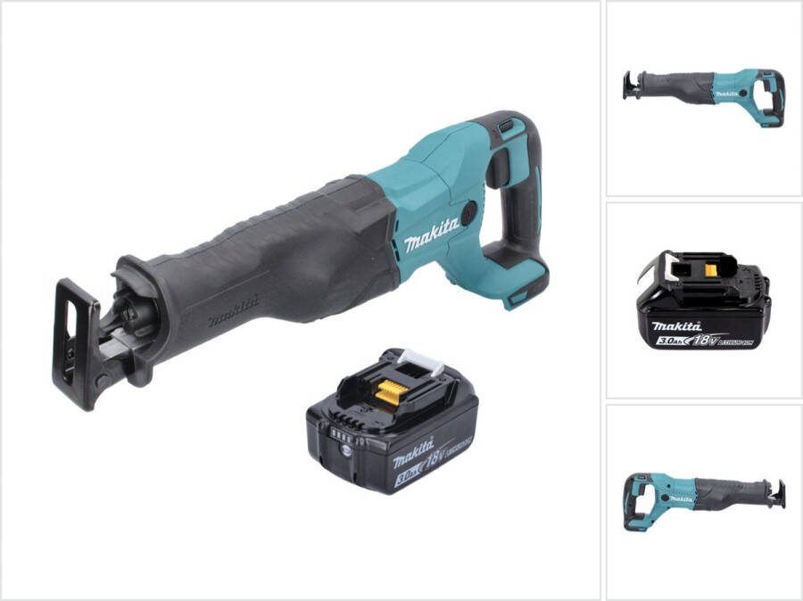 Makita DJR 186 F1 accu reciprozaag 18 V + 1x oplaadbare accu 3.0 Ah zonder oplader