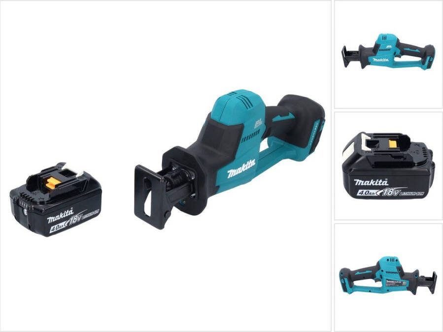 Makita DJR 189 M1 accu reciprozaag 18 V borstelloos + 1x accu 4.0 Ah zonder oplader