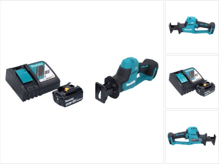 Makita DJR 189 RF1 accu reciprozaag 18 V borstelloos + 1x oplaadbare accu 3.0 Ah + lader