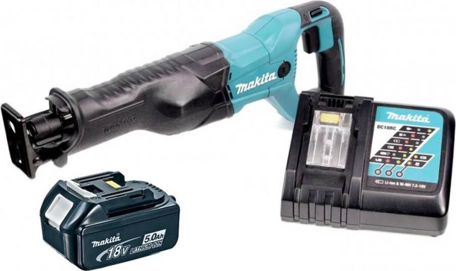 Makita DJR186RT 18V Li-Ion accu reciprozaag set (1x 5.0Ah accu) snelwissel variabel