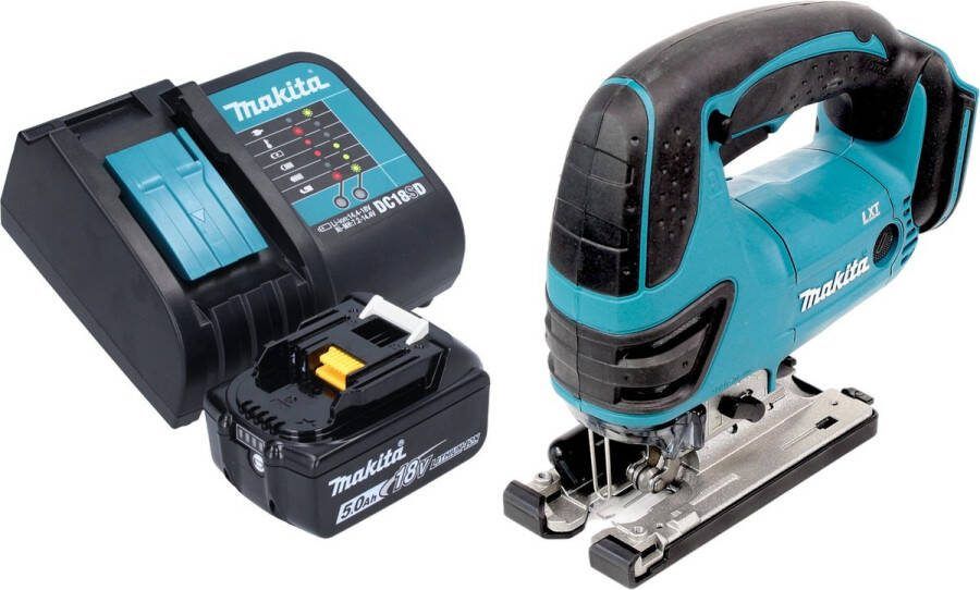 Makita DJV 180 ST1X accu decoupeerzaag 18 V 135 mm + 1x accu 5.0 Ah + lader
