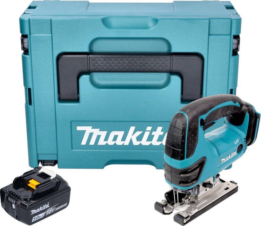 Makita DJV 180 T1XJ accu decoupeerzaag 18 V 135 mm + 1x accu 5.0 Ah + Makpac zonder oplader