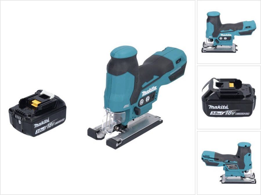 Makita DJV 185 F1 accu decoupeerzaag 18 V borstelloos + 1x oplaadbare accu 3.0 Ah zonder oplader