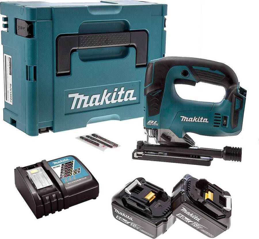 Makita DJV182RTJ Accu Decoupeerzaag 18V 5.0Ah Li-ion in Mbox