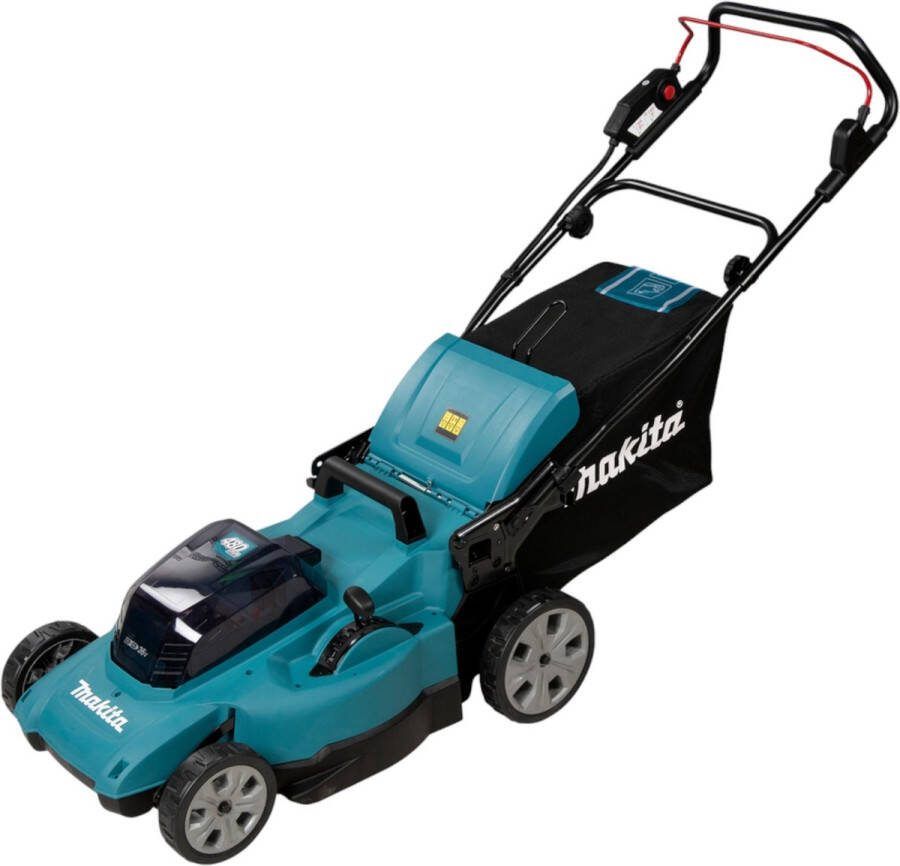 Makita DLM480Z grasmaaier Duwgrasmaaier Batterij Accu Zwart Turkoois
