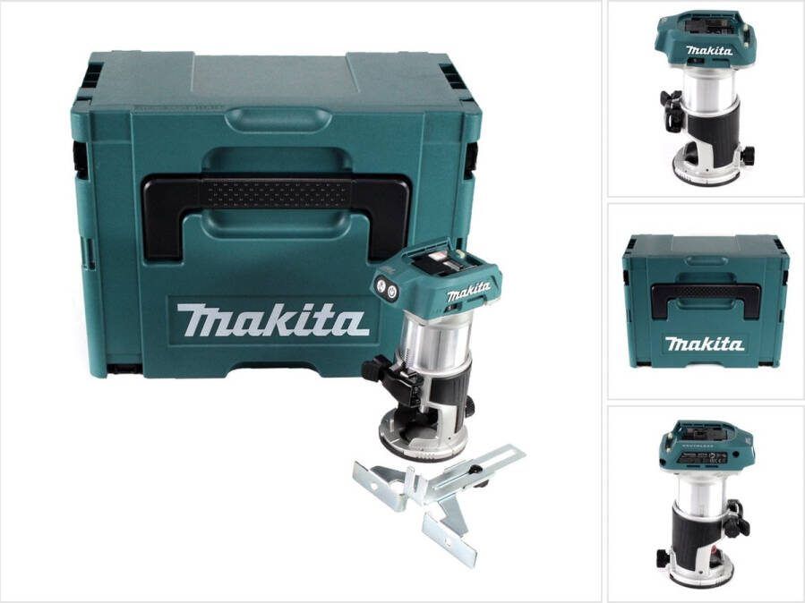 Makita DRT 50 ZJ accu multifunctionele bovenfrees borstelloos 18V Solo in Makpac 3 zonder accu en lader