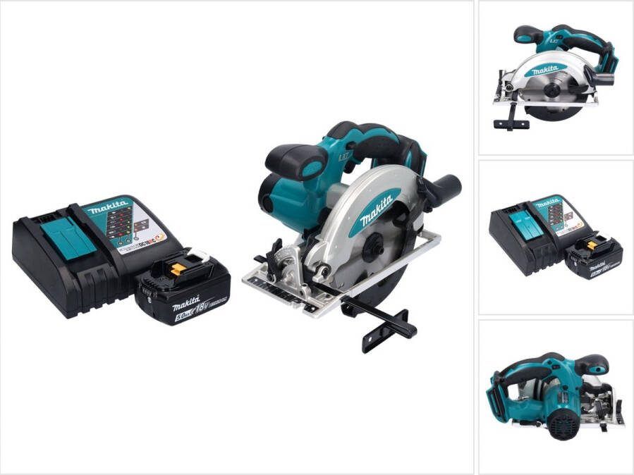 Makita DSS 610 RT1 accu cirkelzaag 18 V 165 mm + 1x accu 5.0 Ah + lader