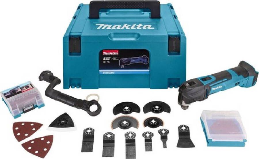 Makita DTM51ZJX3 Multitool Oscillerend 18 V Incl. koffer en 16 accessoires Losse Body (geleverd zonder accu en lader) - Foto 1