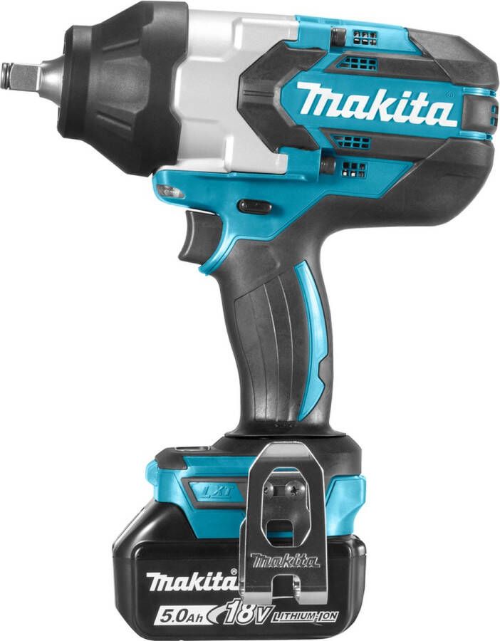 Makita Dtw1002rtj 18v Li-ion Accu Slagmoersleutel Set (2x 5.0ah Accu) In Mbox 1050nm 1 2 Koolborstelloos