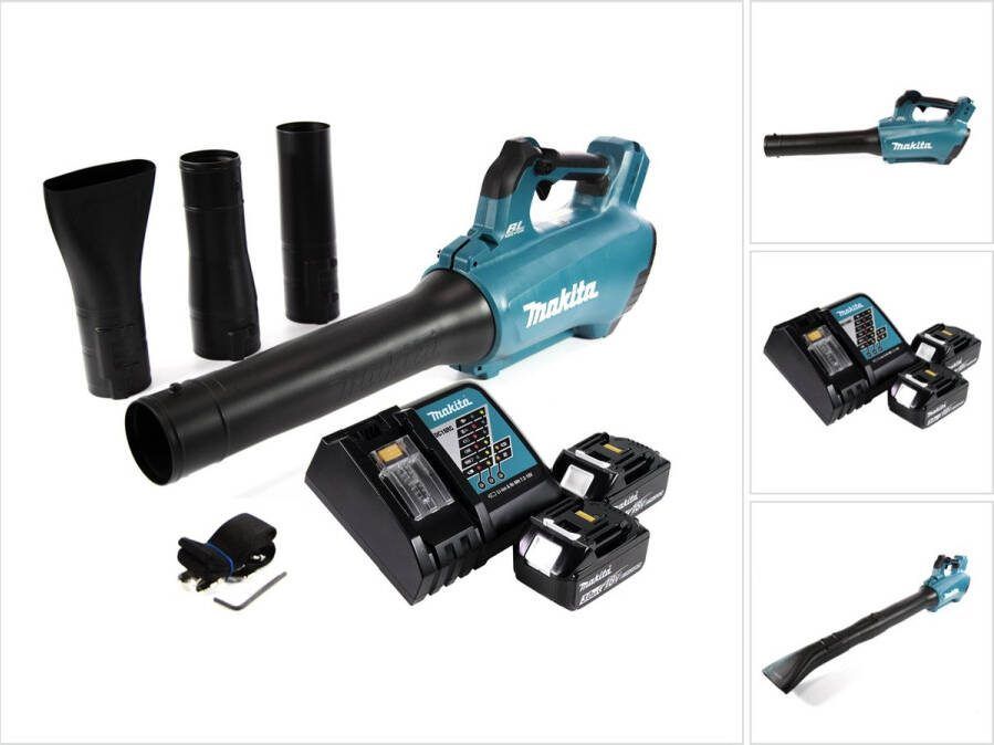 Makita DUB 184 RF accubladblazer 18 V borstelloos + 2x accu 3.0 Ah + lader