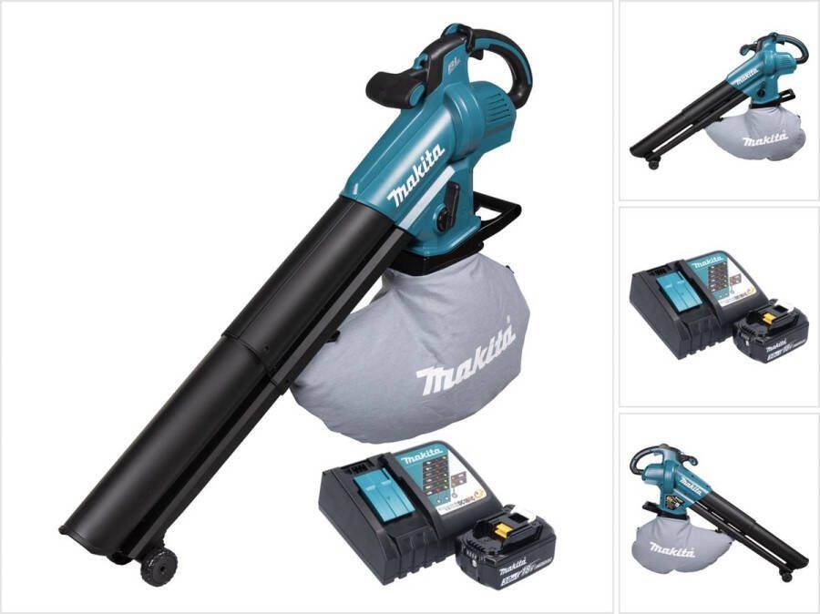 Makita DUB 187 RF accu bladblazer en stofzuiger 18 V borstelloos + 1x oplaadbare accu 3.0 Ah + lader