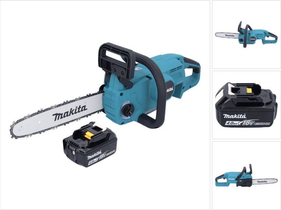 Makita DUC 307 M1X2 Accu-kettingzaag 18 V 30 cm 7 m s Borstelloos + 1x accu 4.0 Ah zonder lader