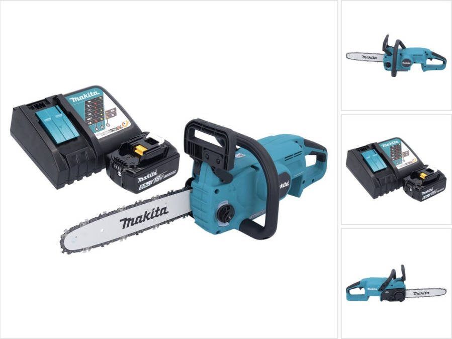 Makita DUC 307 RT1X2 Accu-kettingzaag 18 V 30 cm 7 m s Borstelloos + 1x accu 5.0 Ah + lader