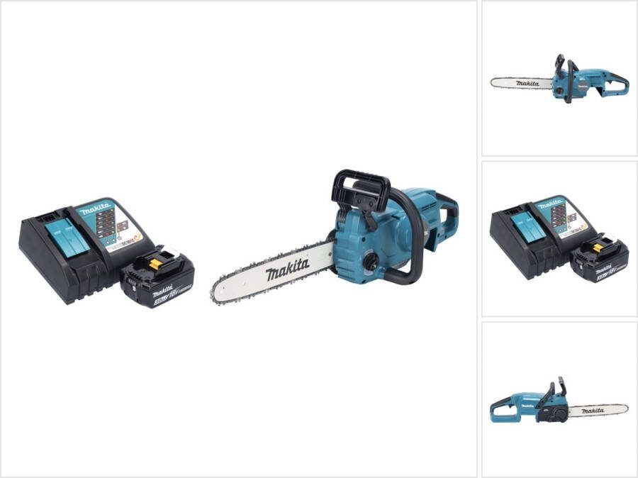 Makita DUC 357 RFX2 Accu-kettingzaag 18 V 35 cm 7 m s Borstelloos + 1x accu 3.0 Ah + lader