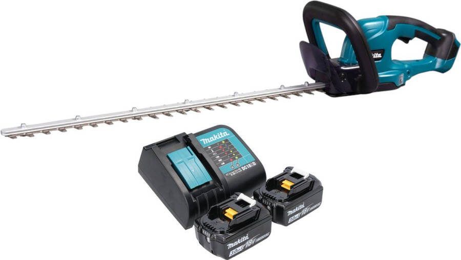 Makita DUH 607 SF2 accu heggenschaar 18 V 60 cm + 2x accu 3.0 Ah + lader