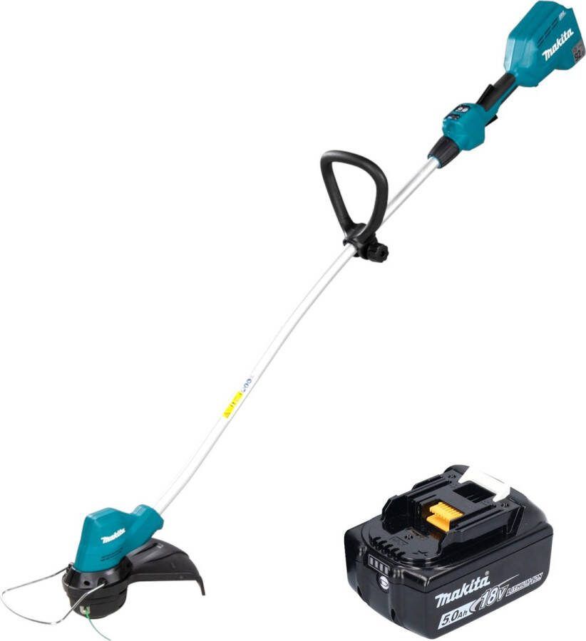 Makita DUR 189 T accu grastrimmer 18 V 300 mm borstelloos + 1x accu 5.0 Ah zonder lader