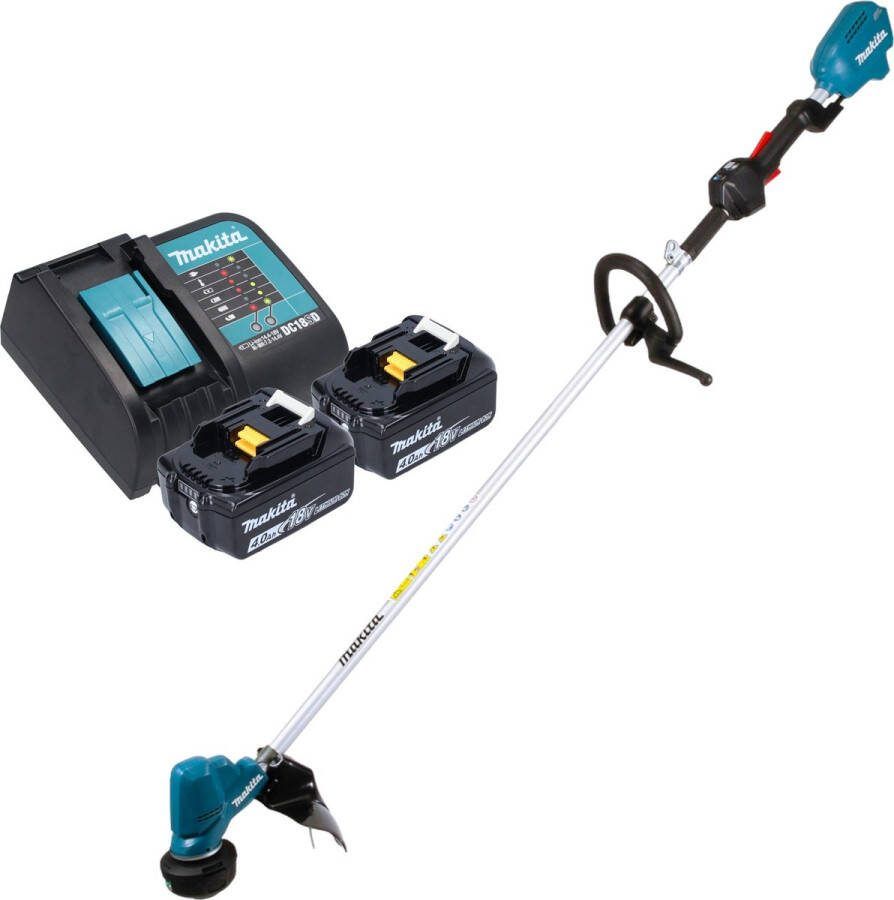 Makita DUR 190 LSM2X3 accu grastrimmer 18 V 300 mm borstelloos + 2x accu 4.0 Ah + lader