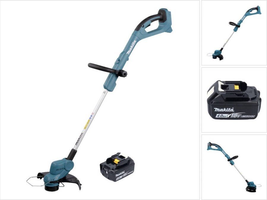 Makita DUR 193 M1 accu grastrimmer 18 V 260 mm + 1x accu 4.0 Ah zonder lader