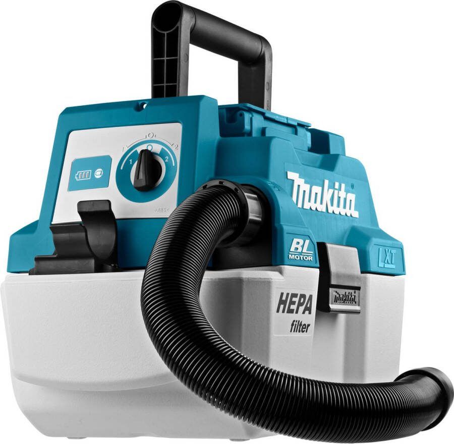 Makita DVC750LZX3 Accu Stofzuiger + Vloeistoffilter 18V Basic Body