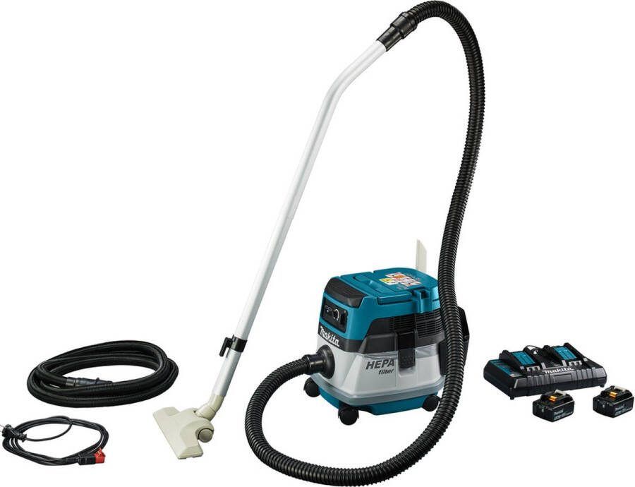 Makita DVC861LPTX Hybride Stofzuiger