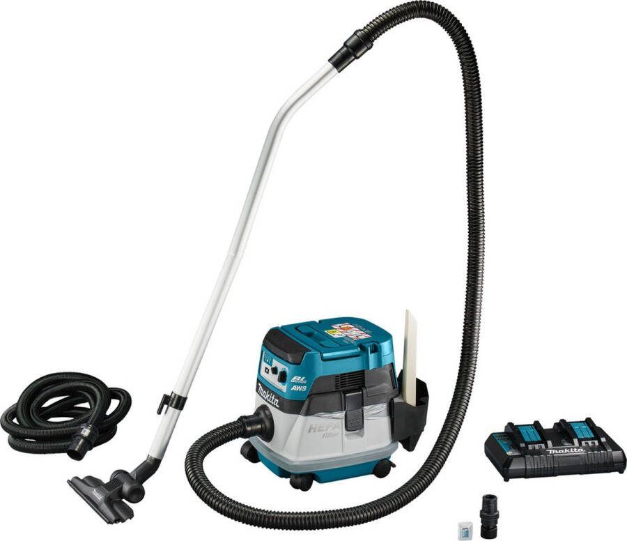 Makita DVC867LTX4 2x18 V Stofzuiger